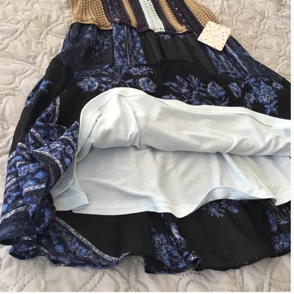 Free People Katie’s Crochet-Bodice Mini Dress, NWT - Picture 7 of 8